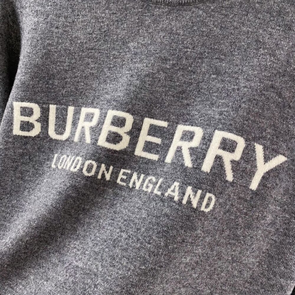 Burberry Gray Classical Pattern Sweaters - image 7